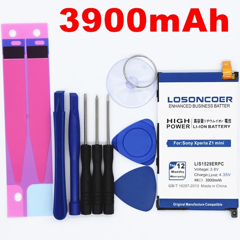 LOSONCOER 3900 мАч LIS1529ERPC батарея мобильного телефона для sony Xperia Z1 мини батарея Z1mini D5503 Z1 Compact M51w