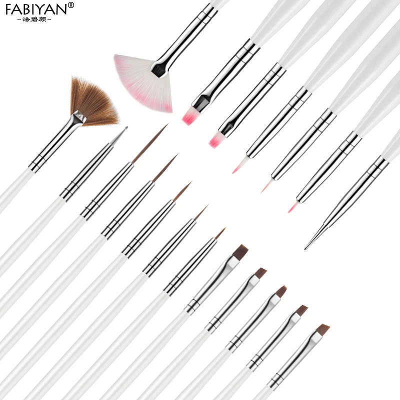 Кисти для дизайна ногтей 19 шт. | Красота и здоровье