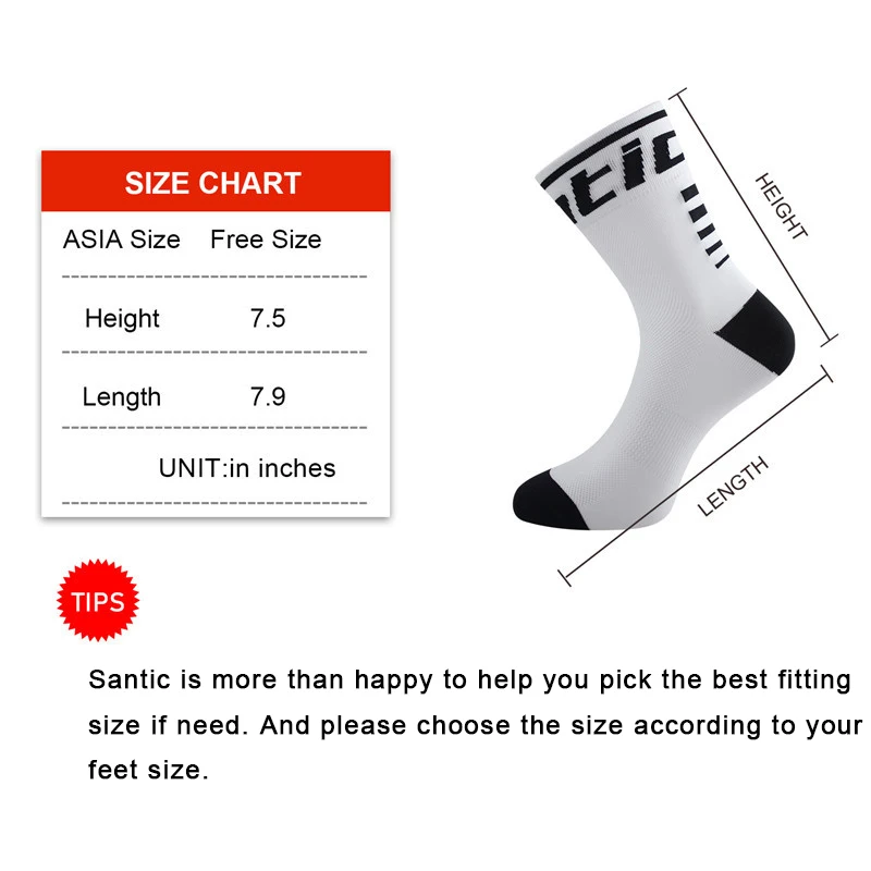 Велосипедные носки Santic для мужчин и женщин велосипедные горных велосипедов