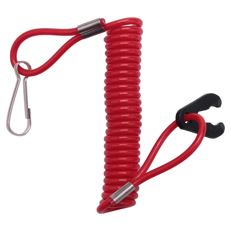 

1Pc Boat Outboard Engine Motor Lanyard Kill Stop Switch-Safety Tether For Yamaha