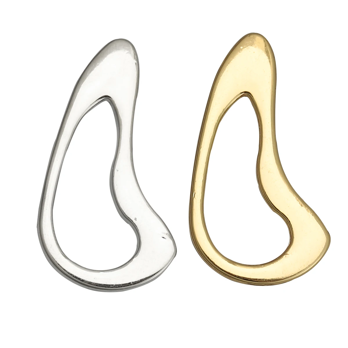 

10 шт. разъемы из цинкового сплава для сережек, колье, изготовление неправильных ювелирных изделий золотого цвета, сделай сам, 33 мм x 17 мм