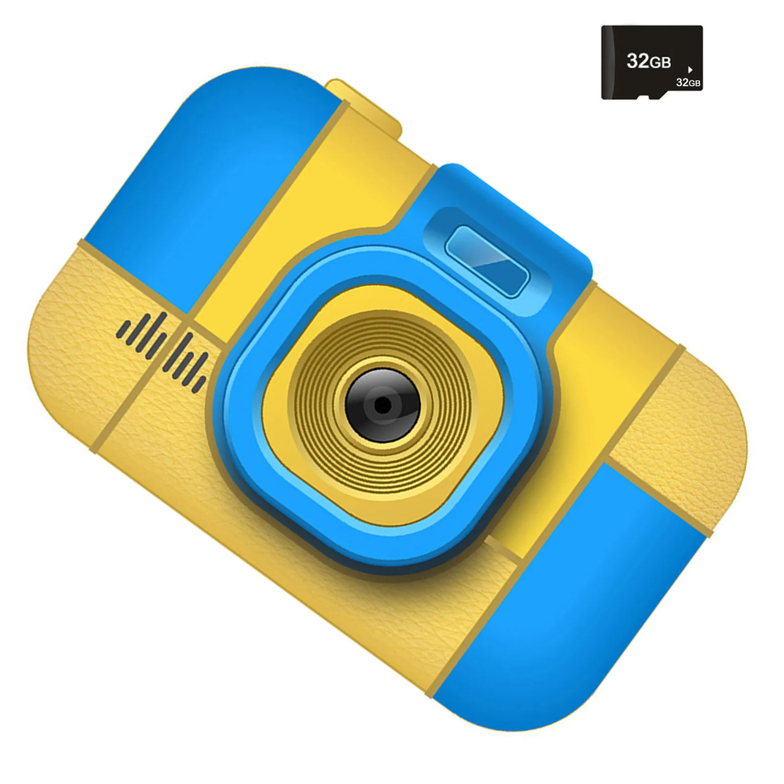 Многофункциональный Детский цифровой Камера 1080P зарядка через USB селфи с картой