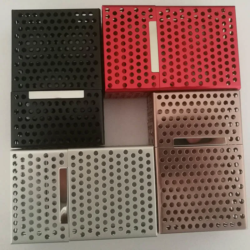 

Light weight Hollow Aluminum Flip Magnet Cigarette Packs Cigarette Case Cigar Cigarette Tobacco Holder Storage Case Pocket Box