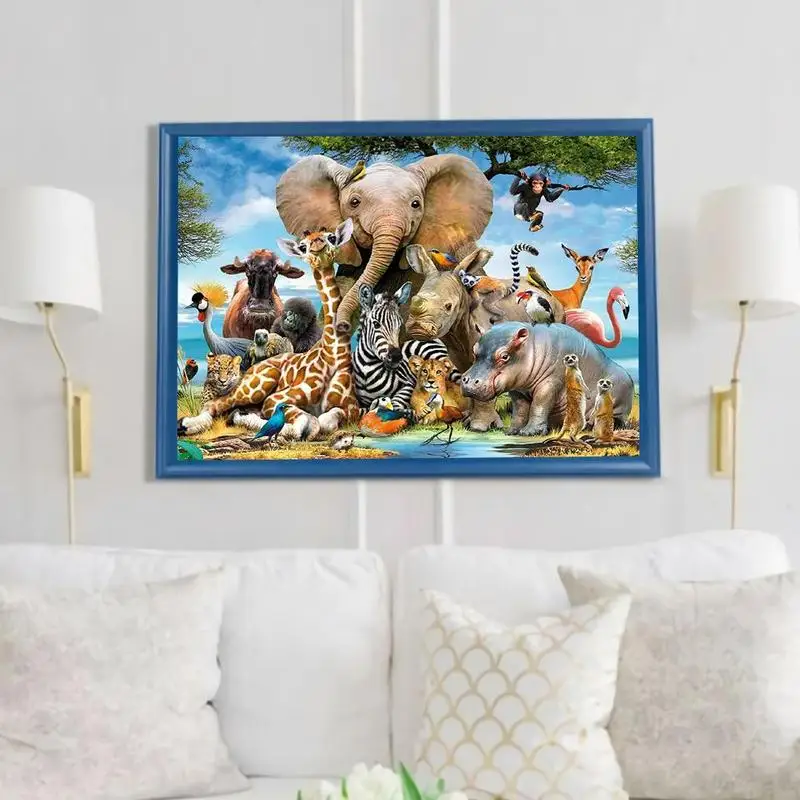

1000pieces Jigsaw Puzzle Animal World Puzzles For Adults Learning Education Kids X6K7