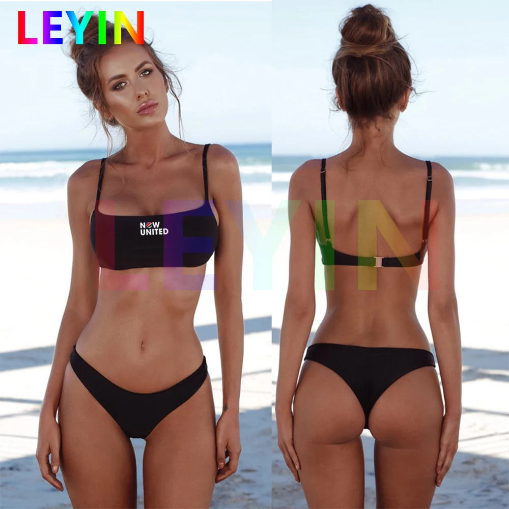 

New Solid Now United Bikini Set Women Sexy Brazilian Swimsuit Summer TubeTop Girl Swimwear Low Waist Bathing Suit Female Biquini