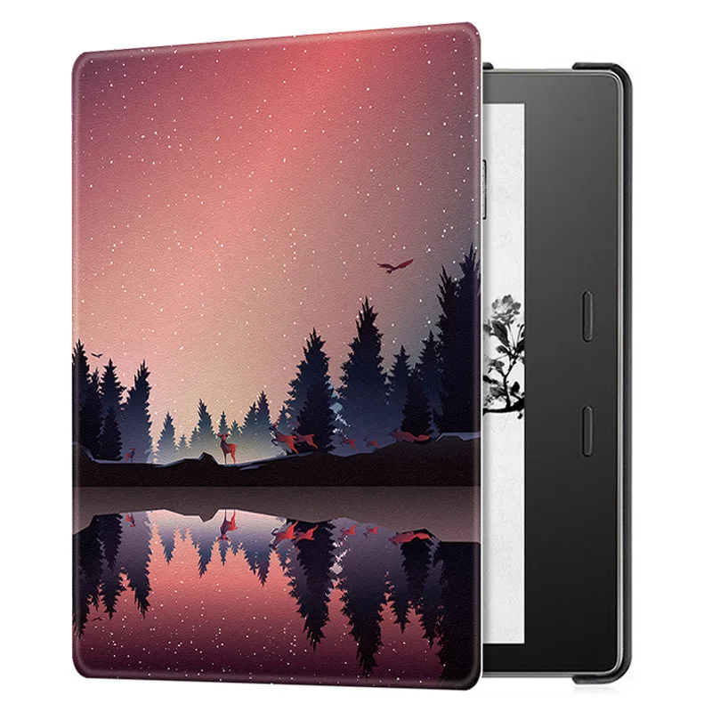 Чехол для Amazon All-new " Kindle Oasis e-Books(9th/10th Generation)-Ультра легкий смарт-чехол с функцией автоматического пробуждения/сна - Цвет: Nightfall
