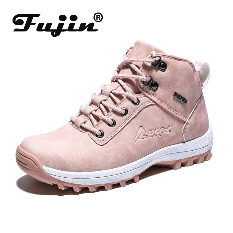 Fujin/зимняя бархатная белая обувь Прямая поставка Повседневные зимние ботинки на