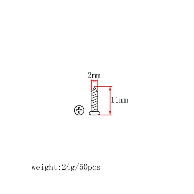 50pcs tuning peg tuning schlüssel schrauben maschine köpfe gitarre tuner montage schrauben für elektrischeakustische gitarre bass 11x2