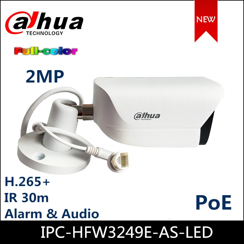 Новинка 2020 IP камера Dahua poe 2 МП Lite искусственная фотокамера цветная цилиндрическая