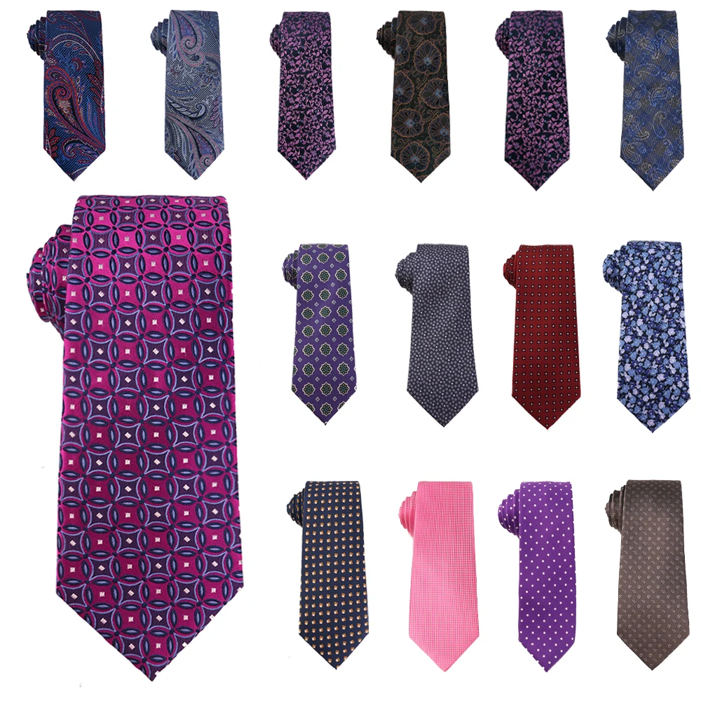 Галстук Мужской Жаккардовый из чистого шелка в горошек |