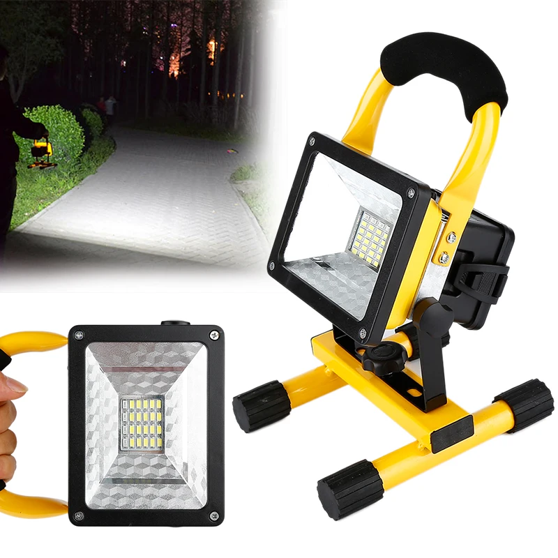 

Portable Rechargeable Outdoor Work Light Waterproof Three Color LED Floodlight Emergenency Light For Outdoor Environment
