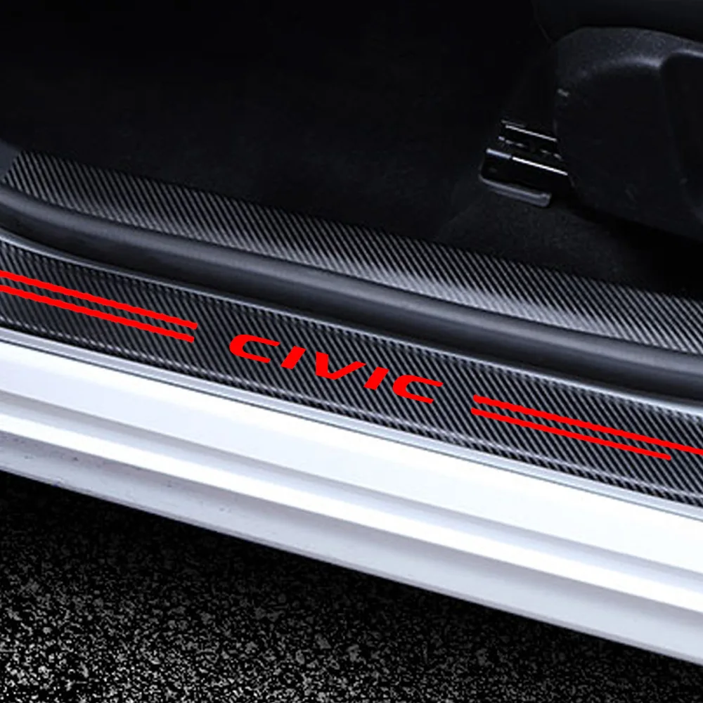 Наклейки на пороги двери для Honda Civic 7 8 9 10 2021 2020 2019 2018- 2001 | Автомобили и мотоциклы