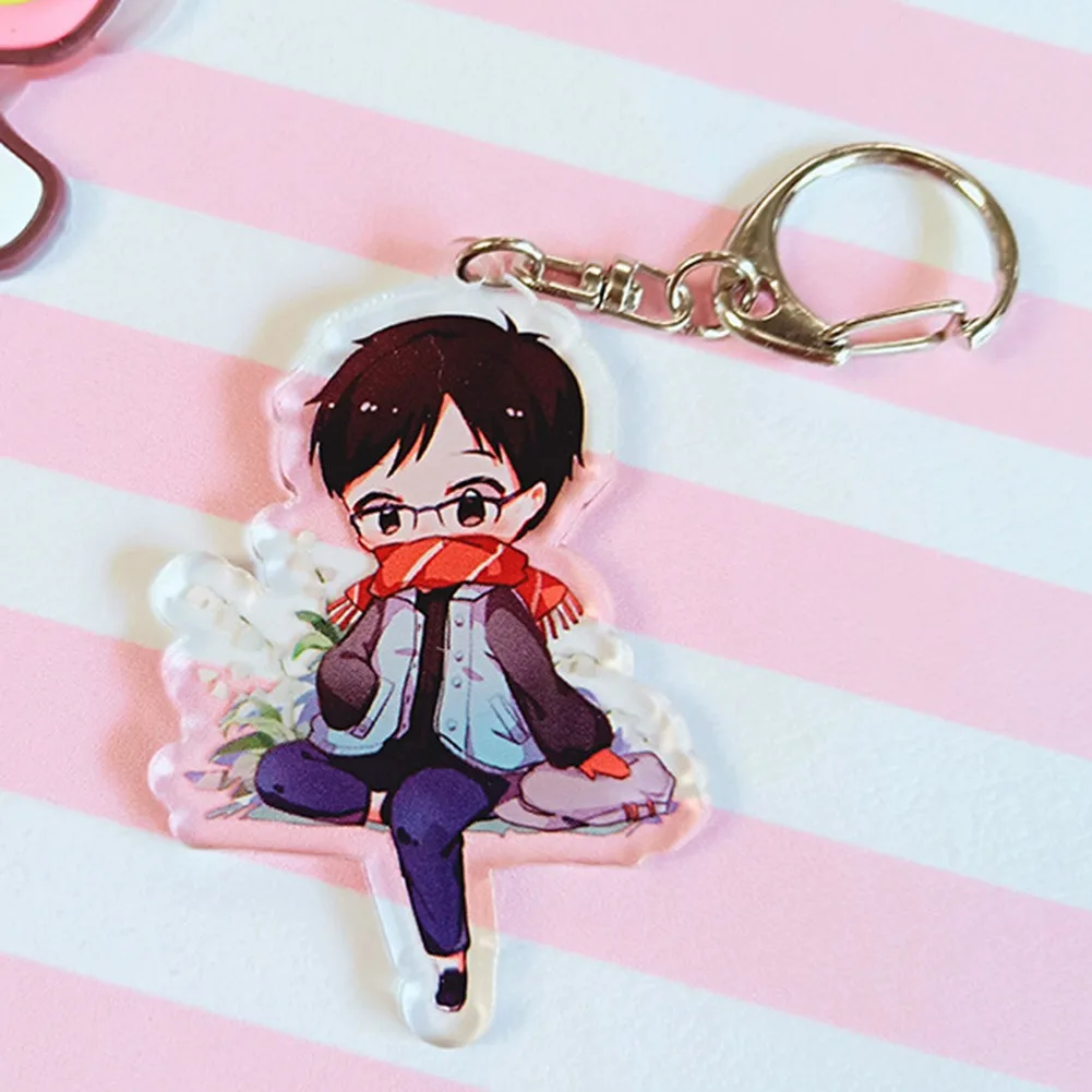 Llavero de anime YURI! На льду брелок Victor Nikiforov Yuri Katsuki акриловые брелки аниме|Брелоки| |