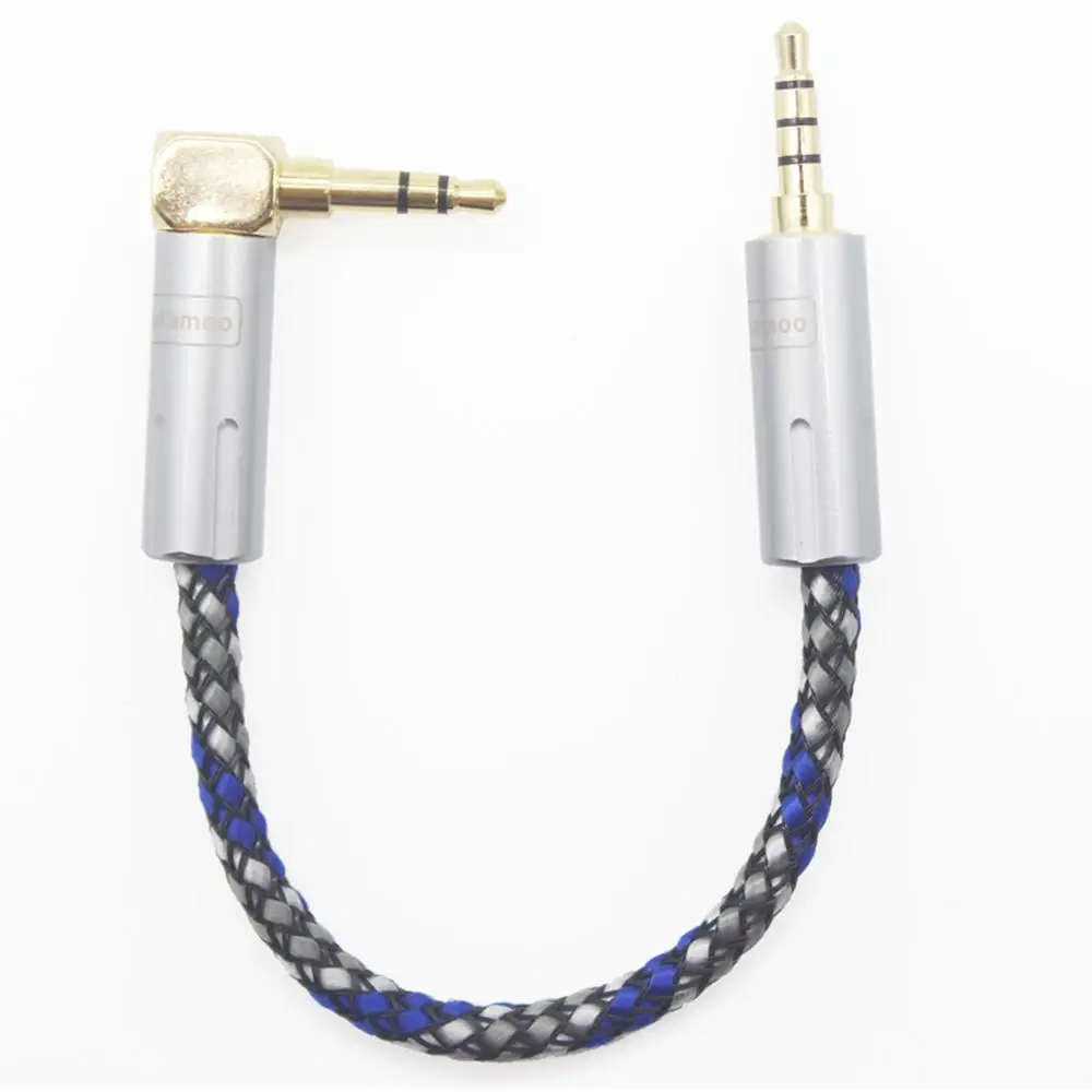 3 5 мм стерео правый угол папа сбалансированный штекер 8 ядер посеребренный кабель