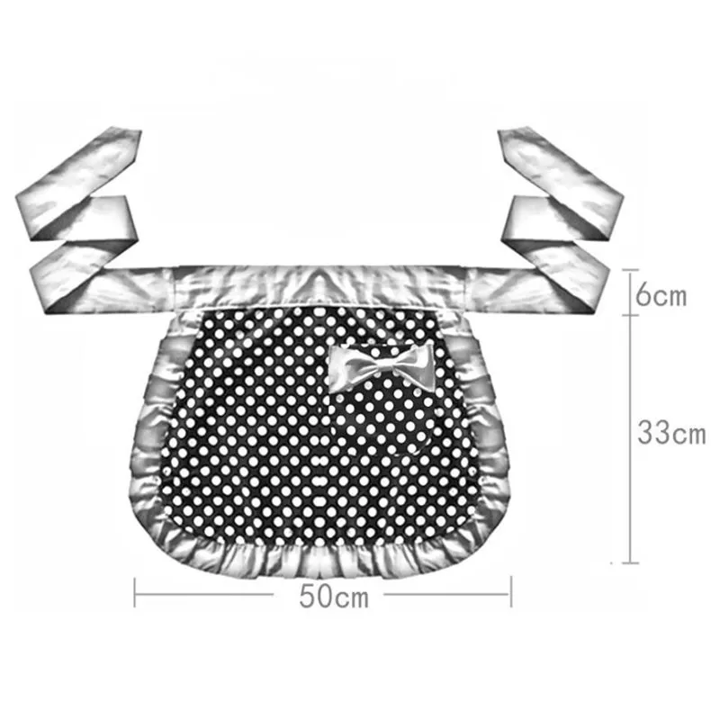 Милая принцесса Полька фартук в горошек шнуровка Ткань банта половина длины для