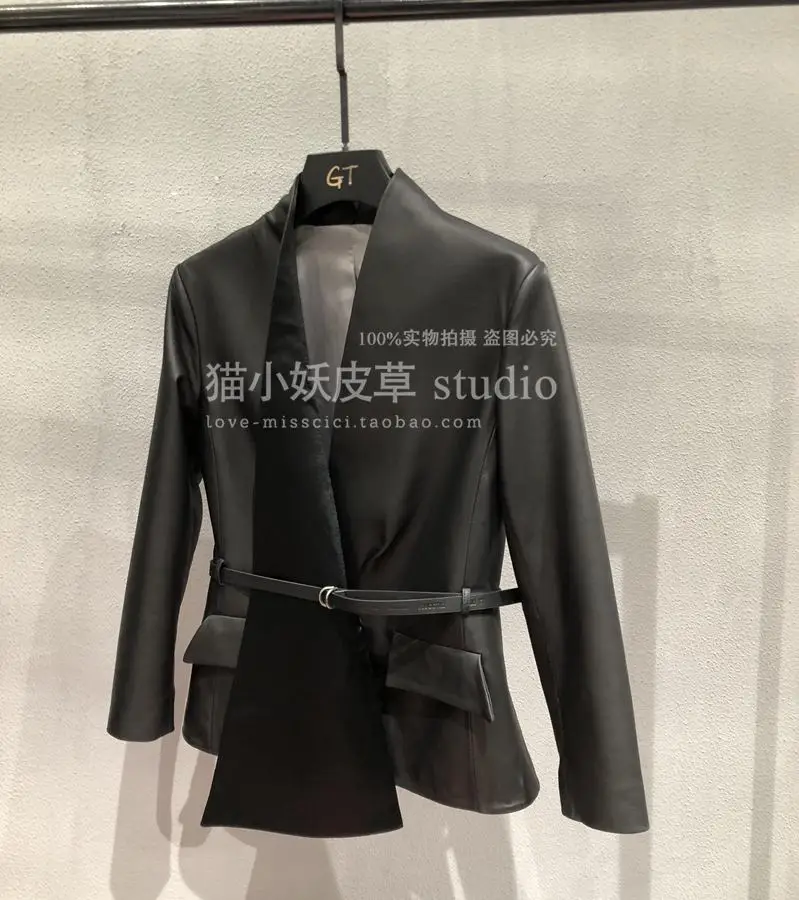 Кожаный пиджак женская кожаная куртка из натуральной кожи|Кожаные куртки| |