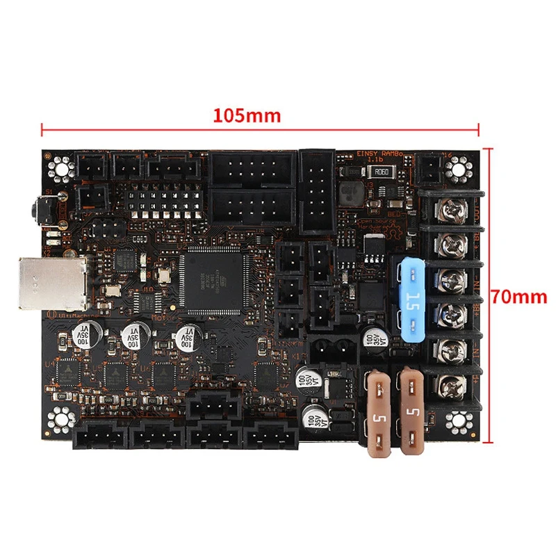 Комплект материнской платы 3D принтера для Prusa MK3/3S Einsy Rambo 1.1B с TMC2130 SPI + 2004Lcd|Детали и