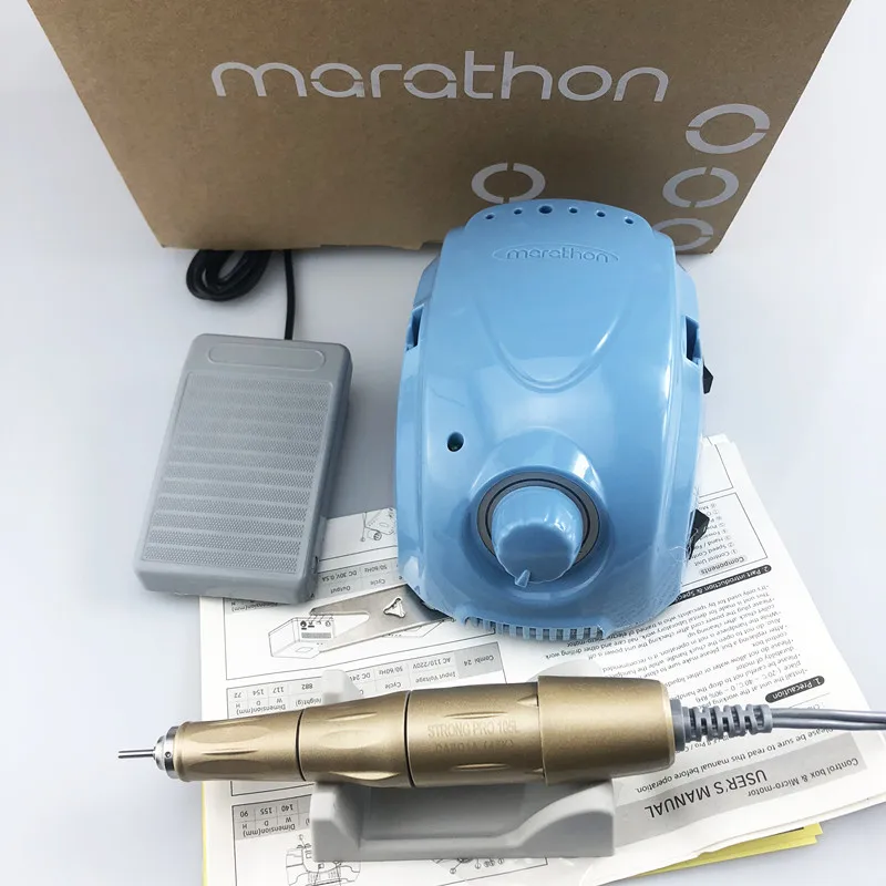 Новый сильный Чемпион 3 210 PRO 105L ручка 45000 об/мин Электрическая дрель для ногтей