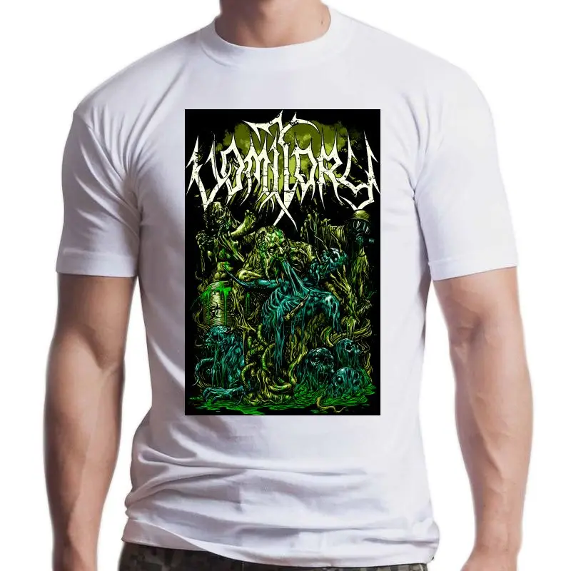 

New Vomitory From The Fiery Pits T Shirt Short Sleeves 2021 Fashion T Shirt Men Clothing Cool Slim Fit Letter Printed Top Tee