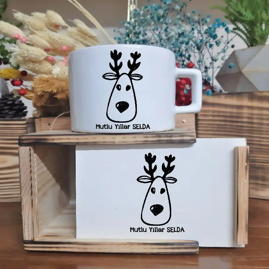 

Personalized Deer Design Christmas Gift Luxury Cup