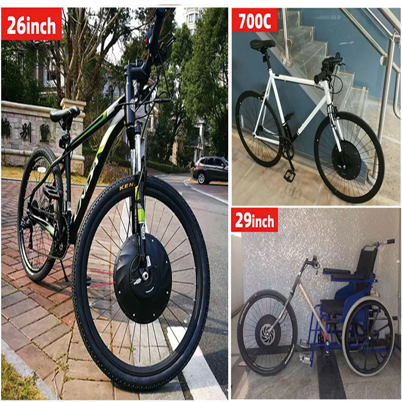 

Ebike Electric Bike Conversion Kit with Battery Front Motor Wheel Electric Imotor 3.0 Max Speed 40Km/h MTB Bicycle Accessories