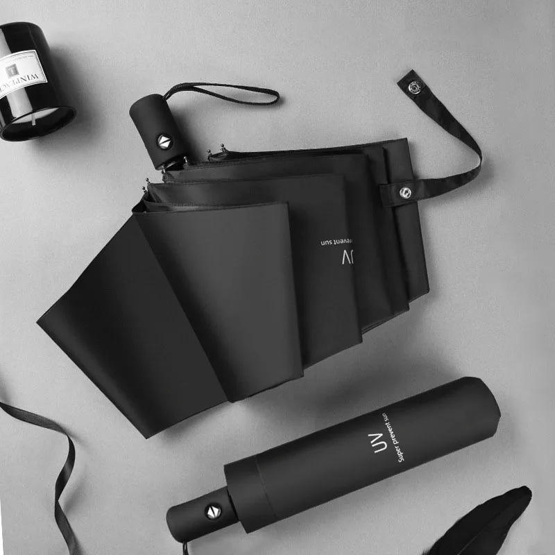 Модный складной зонт от дождя для женщин и подарков мужской карманный