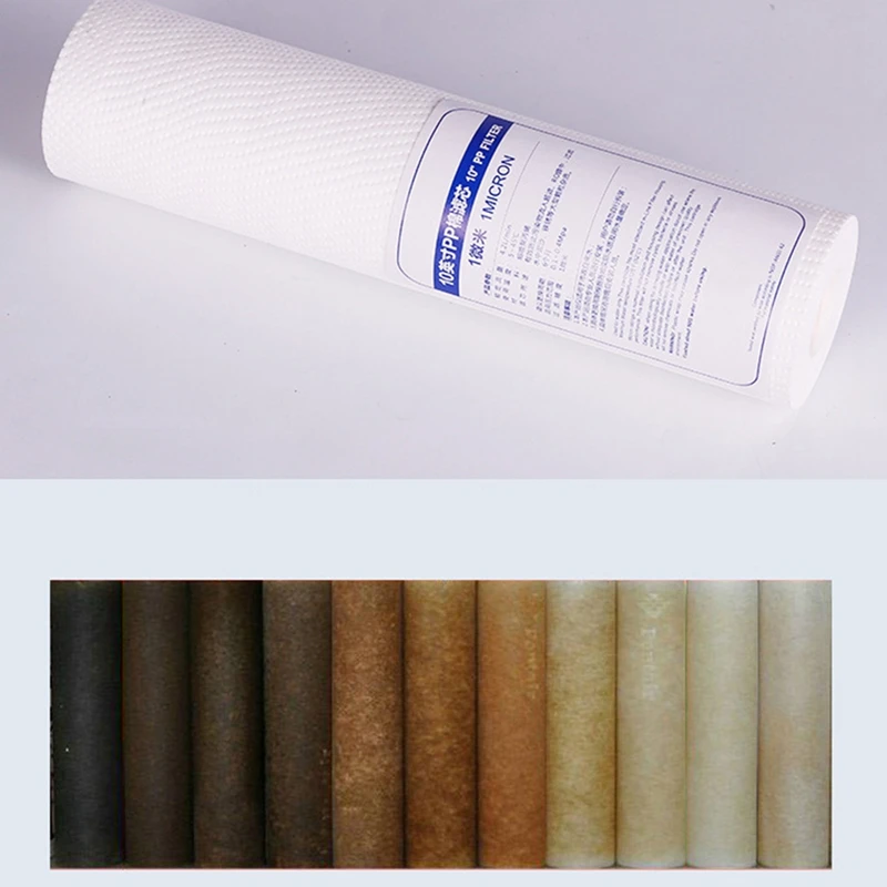 

10PCS Universal 10 Inch Flat Mouth PP Cotton Filter Elements Pre-Filter Water Purifier Accessories First 3-Stage