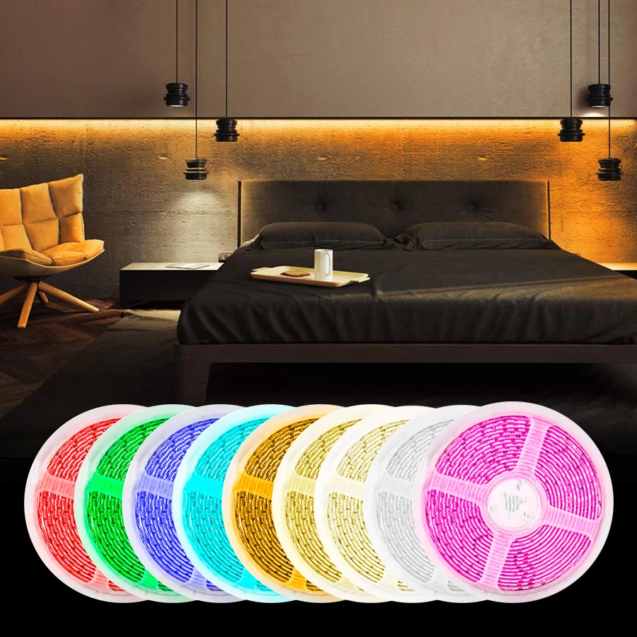 Светодиодная лента 5054 гибкая Диодная световой светильник неоновая подсветка 12 В