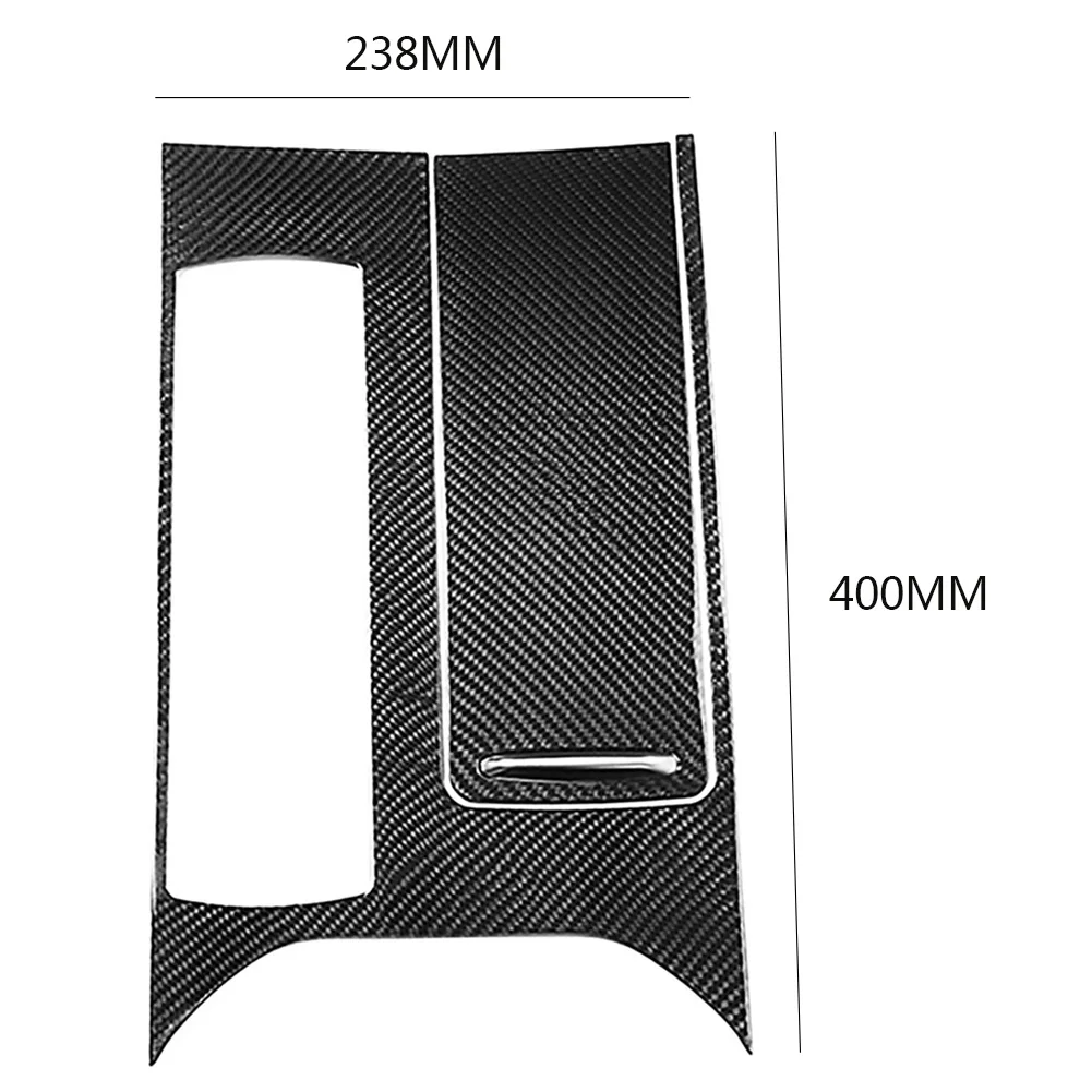 

Genuine Carbon Fiber Gear Shift Panel Cover Trim Decoration Sticker for Land Rover Range Rover Sport 2014-2017 Car Accessories