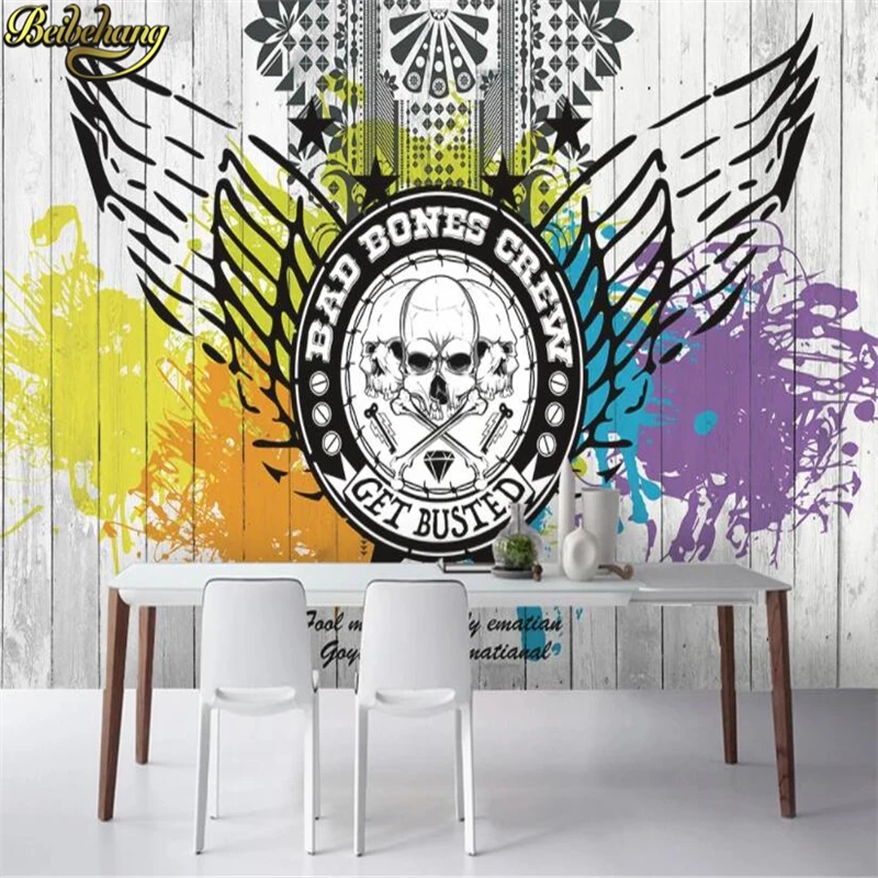 3d обои beibehang на заказ индивидуальные ностальгические ретро граффити изображение