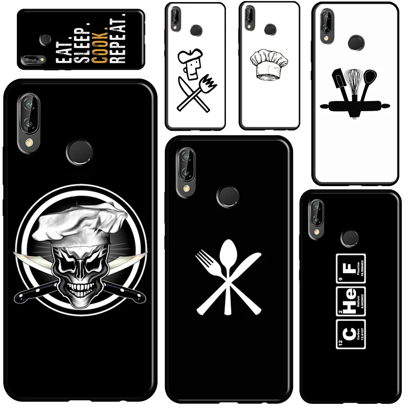 

Чехол для шеф-повара для Huawei P30 Lite P10 P20 P40 Pro Mate 20 10 Lite P Smart 2021 2019