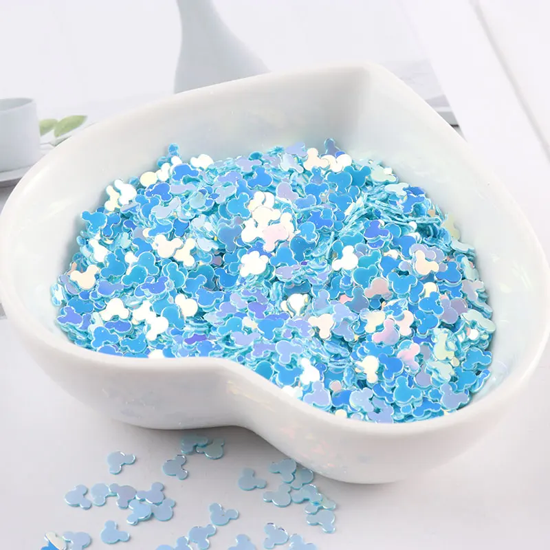 JG blue 10 г/упак. мороженое смешанный Коло ногтей блесток Микки Маус DIY Свадебные украшения Глина наполнитель ногтей - Цвет: JG blue