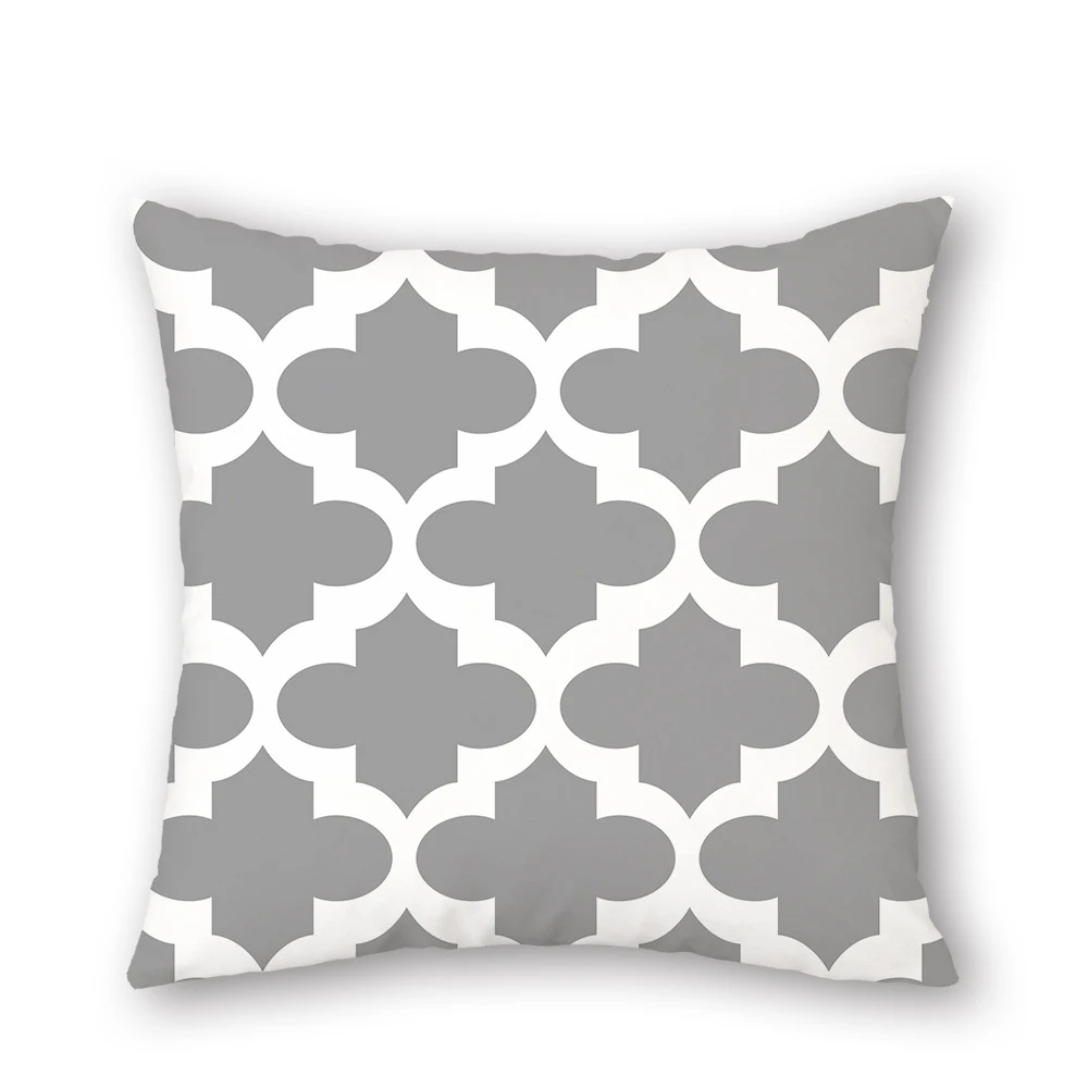 Новый льняной декоративный чехол для подушки с геометрическим рисунком