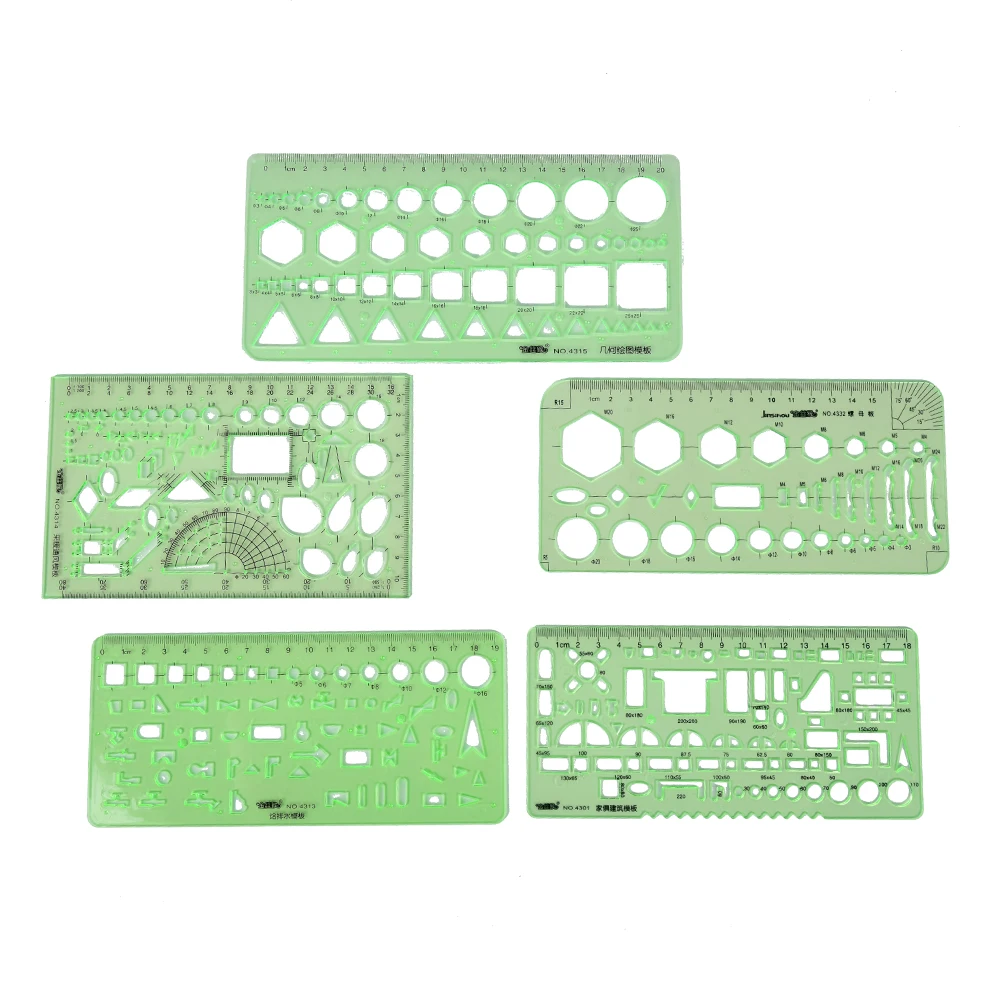 Пластиковые круги геометрический дизайн шаблон линейка трафарет рисование