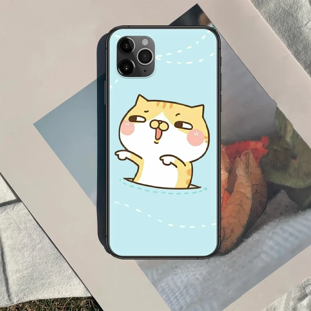 

Cartoon cute cat Couples Phone Case Cover Hull For iphone 5 5s se 2020 6 6s 7 8 12 mini plus X XS XR 11 PRO MAX black Cell