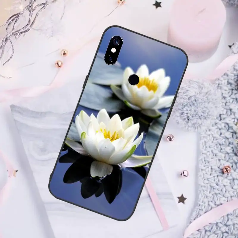 

Water lily Phone Case For Xiaomi Redmi note 7 8 9 pro 8T 9S Mi Note 10 Lite pro