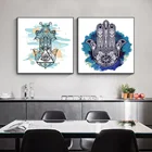 Классический фоновая фотография в стиле ретро ручная роспись рука Фатимы дзэн-буддизм Художественная печать холст картина плакат Аравийский Спальня домашний декор