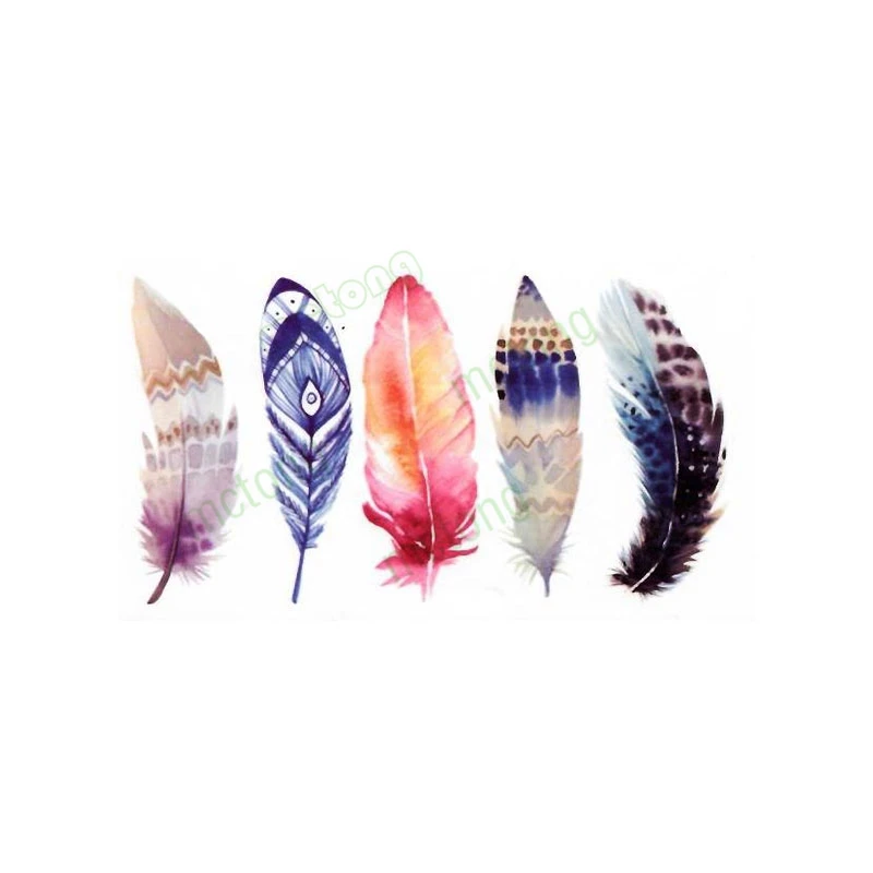 Водонепроницаемые временные татуировки с акварельным Ловец снов tatto Tatuajes ручная