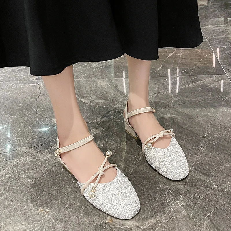 

2021 Sandals Women New Fashion Women's Sandals High Heel Shoes Simple Elegant Women's Party Shoes Lace Up Baotou Women's Shoes