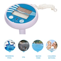 swimming pool solar thermometer lcd display waterproof wireless temperature humidity gauge measure meter small aquarium bath