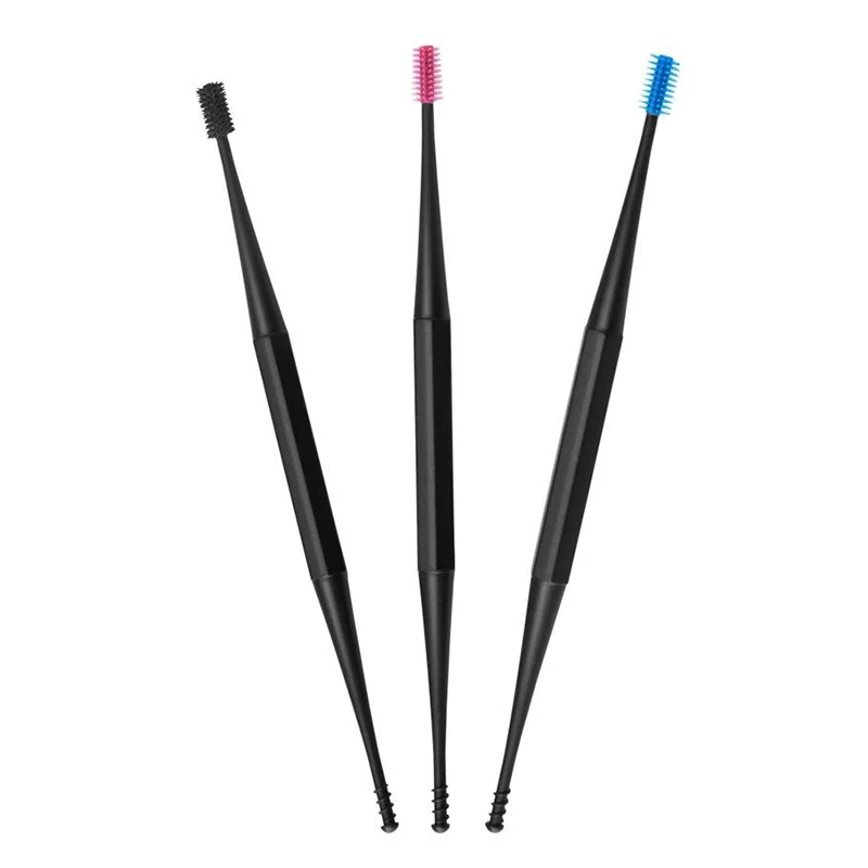 

1Pc Soft Silicone Double-ended Ear Spoon Spiral Ear Cleaner Ear Picking Tool