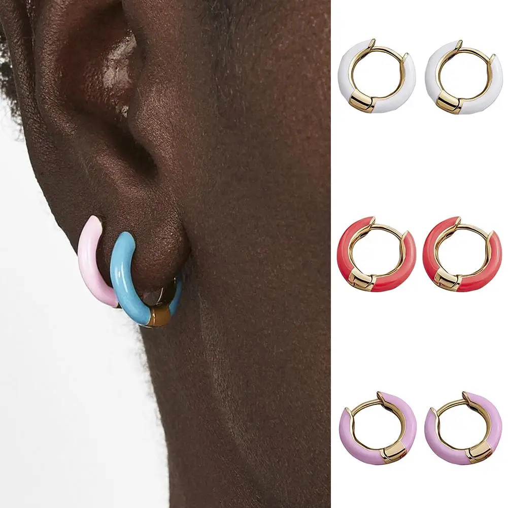 Богемные Винтажные серьги женская мода простые геометрические с образной формы