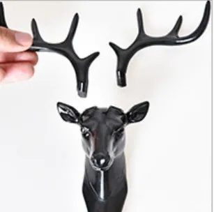 Самоклеящаяся вешалка в виде головы оленя для одежды|Крючки и направляющие| |