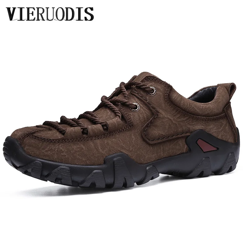 

Men's leather hiking shoes breathable and comfortable non-slip hiking shoes outdoor hiking shoes hiking shoes sneakers men