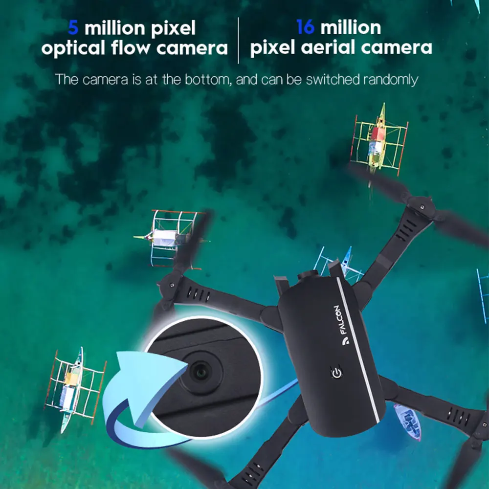 1808 RC Квадрокоптер дроны 4K HD Двойная камера Wi Fi передача FPV оптический поток