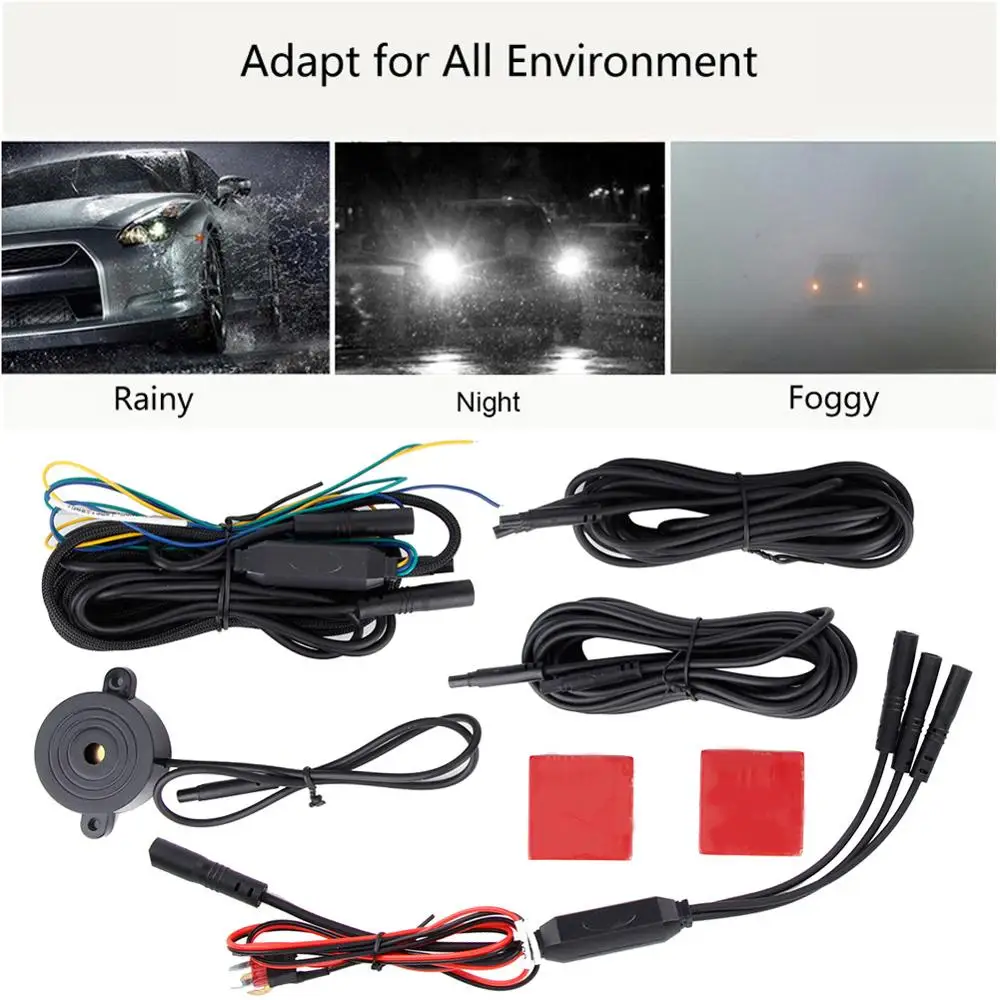 

12V Universal Blind Spot Detection Monitoring System Kit BSD Monitor Sensor