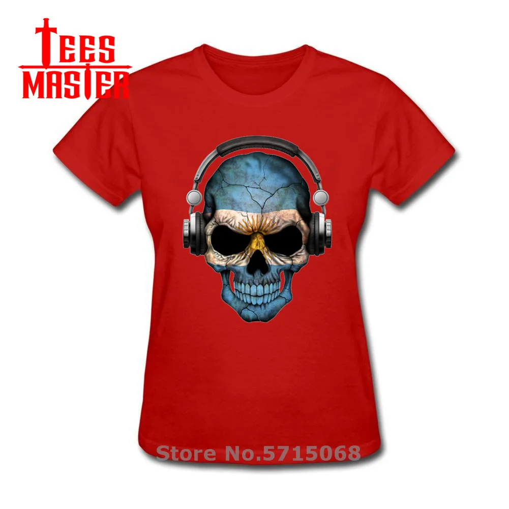 Футболка женская с принтом флага Аргентины 100% хлопок в стиле хип-хоп | Женская