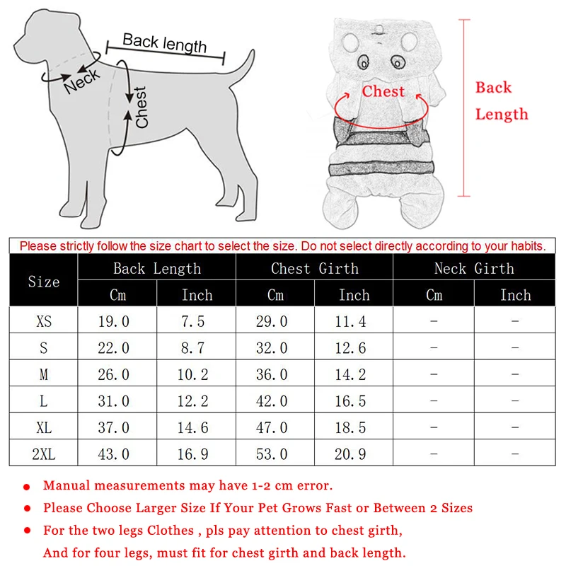 

Cute Cartoon Pet Dog Clothes Autumn Winter Warm Soft Fleece Puppy Coat Jacket Outfit For Small Dog Clothes Pet Costume Clothing