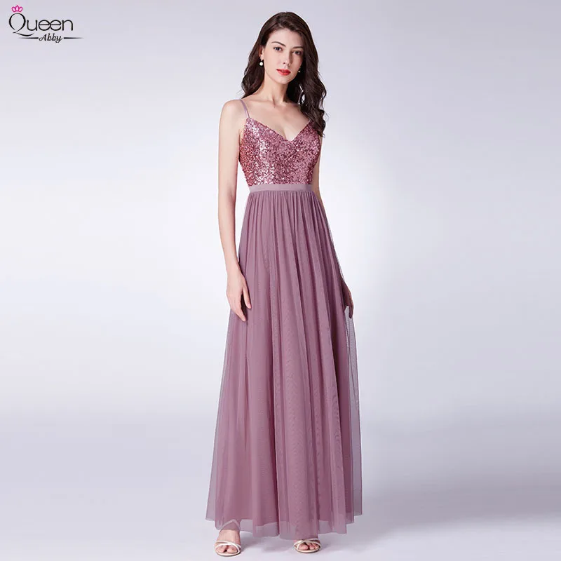 Длинные свадебные платья с блестками трапециевидные v образным вырезом и