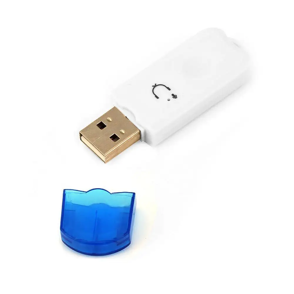 Синий Профессиональный USB Bluetooth ресивер стерео музыка беспроводной приемник адаптер для hands-free поддержка для автомобильных колонок - Цвет: Синий